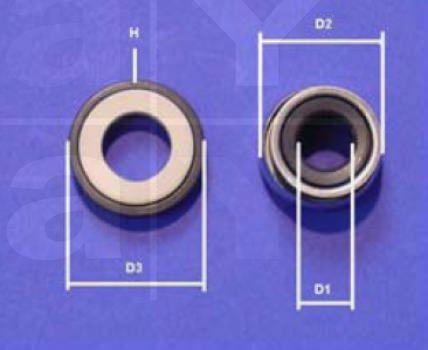 Gleitringdichtung für Welle d:13mm