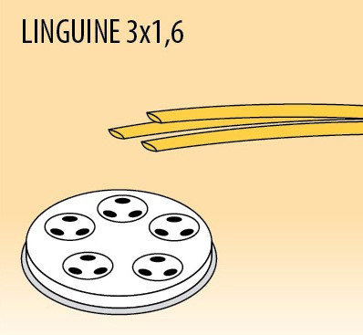 Nudelscheibe, LINGUINE 3 x 1,6 mm