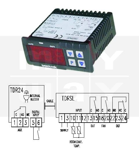 Kühlstellenregler TECNOLOGIC TDR24