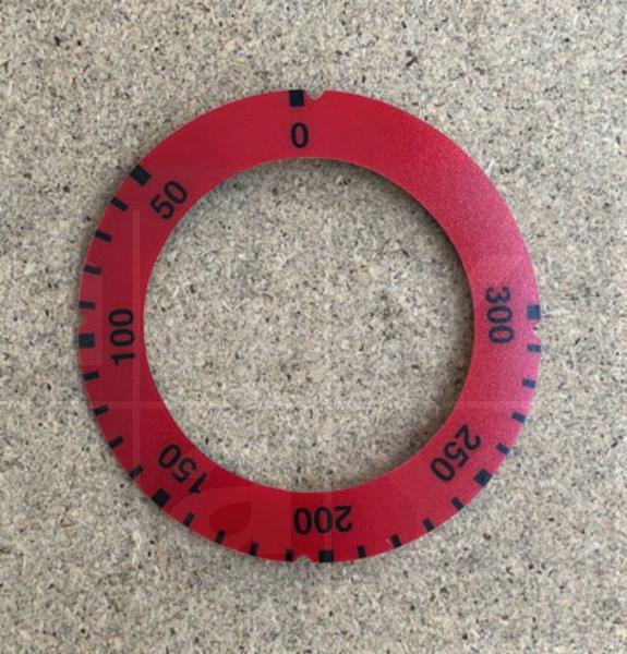 Skalierring 0-50-300°C, rot